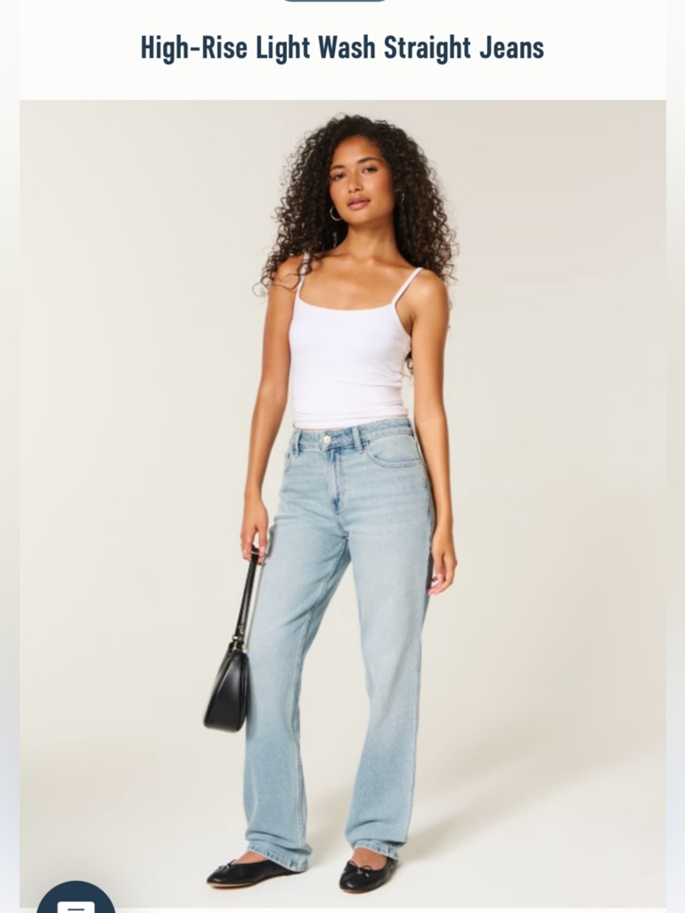 Hollister women’s Pale Blue Straight-Leg Jeans 28L